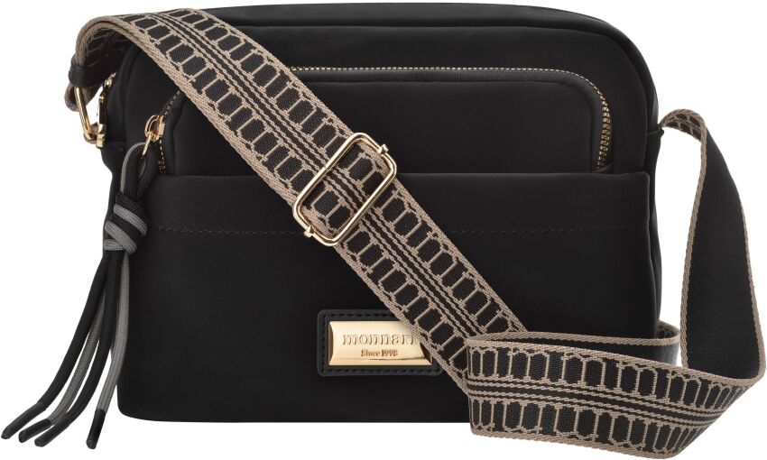 Dámská crossbody kabelka Monnari přes rameno listonoška - černá