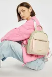 Monnari batoh se vzorovanými popruhy dámský městský mini kožený elegantní batůžek casual - pastelový - 6