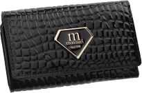 Lakovaná dámska peněženka Monnari peněženka na zip - černá - 5