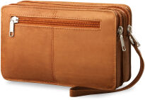 Dvoukomorová praktická pánská kožená taška - 3