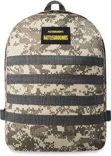 Školní batoh ve vojenském stylu pro hráče mládež full print moro - tmavě khaki