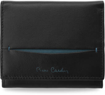 Funkční pánská peněženka pierre cardin přírodní kůže černá - modrá