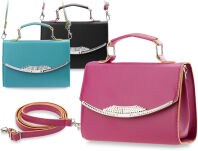 Dámská kabelka typu listonoška růžová - 6