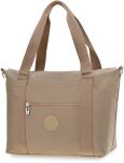 Peterson shopper kabelka dámská velká taška prostorná taška přes rameno nákupní městská příruční zavazadla - béžová - 2