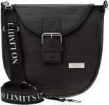 Dámská prošívaná crossbody kabelka přes rameno – černá - 5