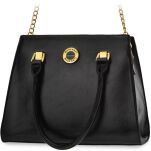 Monnari elegantní klasická kabelka do ruky a přes rameno s řetízkem - černá - 4