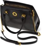 Monnari elegantní klasická kabelka do ruky a přes rameno s řetízkem - černá - 3