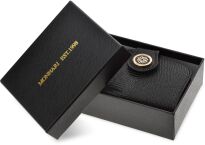 Monnari malá kožená lakovaná dámská peněženka trojúhelníková peněženka - černá - 4