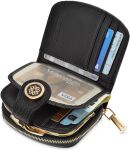 Monnari malá kožená lakovaná dámská peněženka trojúhelníková peněženka - černá - 6