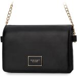 Monnari klasická elegantní dámská kabelka přes rameno s řetízkem - černá - 4