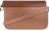 Pevná dámská nadčasová kabelka s páskem listonoška - černá - 3