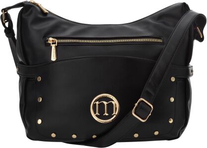 Monnari kabelka dámská crossbody velká taška s cvočky - černá