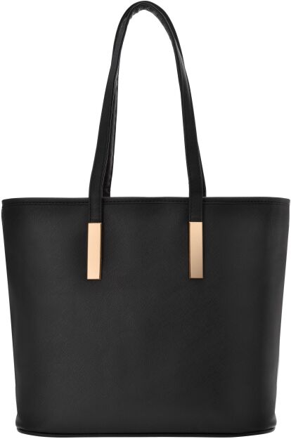 Klasická dámská kabelka shopper bag elegantní taška přes rameno - černá