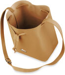 Kabelka dámská střih vaku shopperka na šňůrky - hnědá - 5