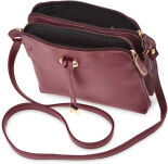 Klasické listonoška s dlouhým popruhem dvoukomorová taška s přivěškemm - 15