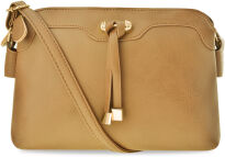 Klasické listonoška s dlouhým popruhem dvoukomorová taška s přivěškemm - 7