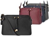 Klasické listonoška s dlouhým popruhem dvoukomorová taška s přivěškemm - 2