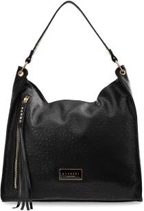 Monnari dámská kabelková kabelka s aplikací volná měkká taška shopper na rameno - černá