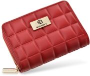 Dámská malá prošívaná peněženka Rovicky gift wallet z ekologické kůže - červená - 2