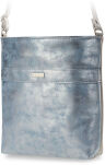 Lesklá malá dámská crossbody kabelka - růžová - 2