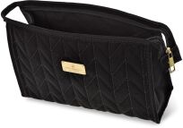 Peterson kosmetická taštička prošívaná, prostorná, praktický organizér do kabelky na kosmetiku - černá - 3