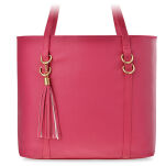 Klasická městská taška s přivěškem boho dámská shopperka přes rameno loďka a4 - 12