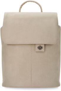 Dámský stylový kožený městský batůžek premium - béžový