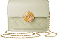 Elegantní dámská crossbody kabelka na řetízku - olivová - 6