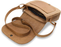 Velká dámská kožená crossbody kabelka - pravá kůže - šedá - 5