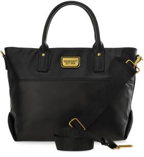 Klasická prostorná dámská kabelka monnari shopper bag přes rameno - černá