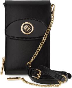 Monnari malá taška na telefon malá kabelka na telefon elegantní listonoška mini peněženka psaníčko pouzdro - černá