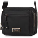 Monnari prostorná kabelka dvoukomorová crossbody taška dámská - černá - 4