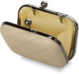 Večerní dámská prošívaná kabelka psaníčko červená - 5