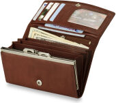 Dámská peněženka money maker- německá- 100% kůže - fialová - 5