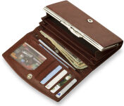 Dámská peněženka money maker- německá- 100% kůže - fialová - 6