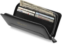 Klasická pánská peněženka kapsička obal na karty černá - 5