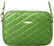 Prošívaná malá dámská crossbody kabelka - zelená - 5