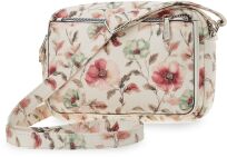 Monnari kabelka crossbody s kapsami listonoška s květinovým vzorem - krémová - 3