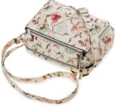 Monnari kabelka crossbody s kapsami listonoška s květinovým vzorem - krémová - 4