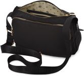 MONNARI sports city bag velká prostorná taška přes rameno s popruhem s logem - černá - 3