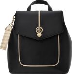 Monnari elegantní dámský batoh se stahovací šňůrkou městský batůžek – černý - 5