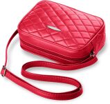 Prošívaná malá dámská kabelka červená - 2