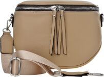 Dámská kabelka 2v1 crossbody a ledvinka z eko kůže - béžová - 2
