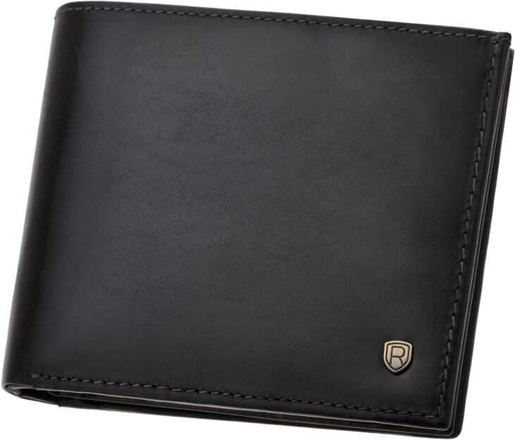 Pánská kožená peněženka Rovicky s RFID ochranou na karty – černá