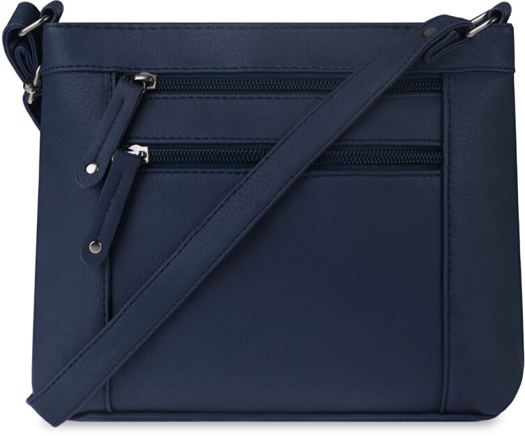 Malá dámská crossbody kabelka univerzální s kapsami - červená