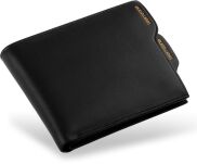 Horizontální pánská funkční peněženka, módní design černá - 3
