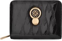 Monnari malá peněženka se vzorem kožený na zip lakovaná portmonetka - černá - 5