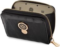Monnari malá peněženka se vzorem kožený na zip lakovaná portmonetka - černá - 3
