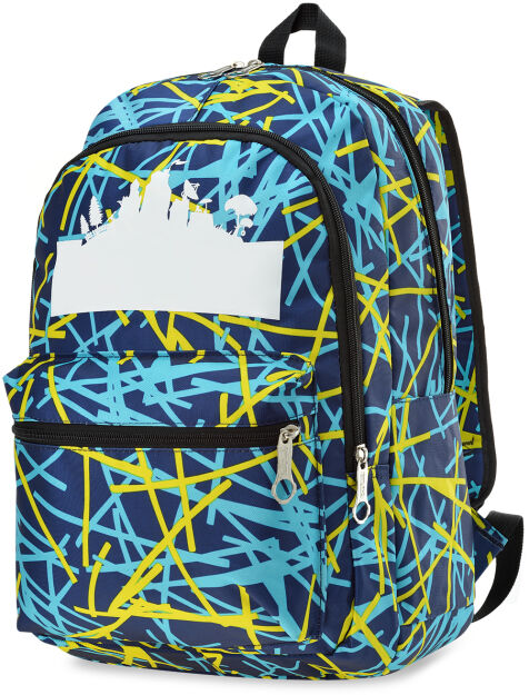 Studentský školní set batoh + shopper taška + penál - tmavě modrý