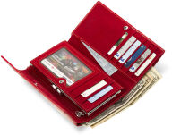 Objemná dámská peněženka pierre cardin lakovaná černá - 3